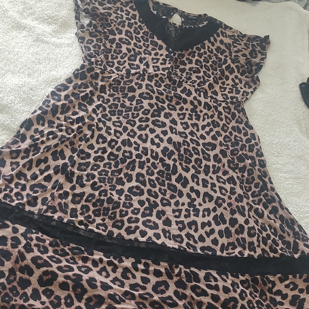 Torrid Leopard Print Midi Dress